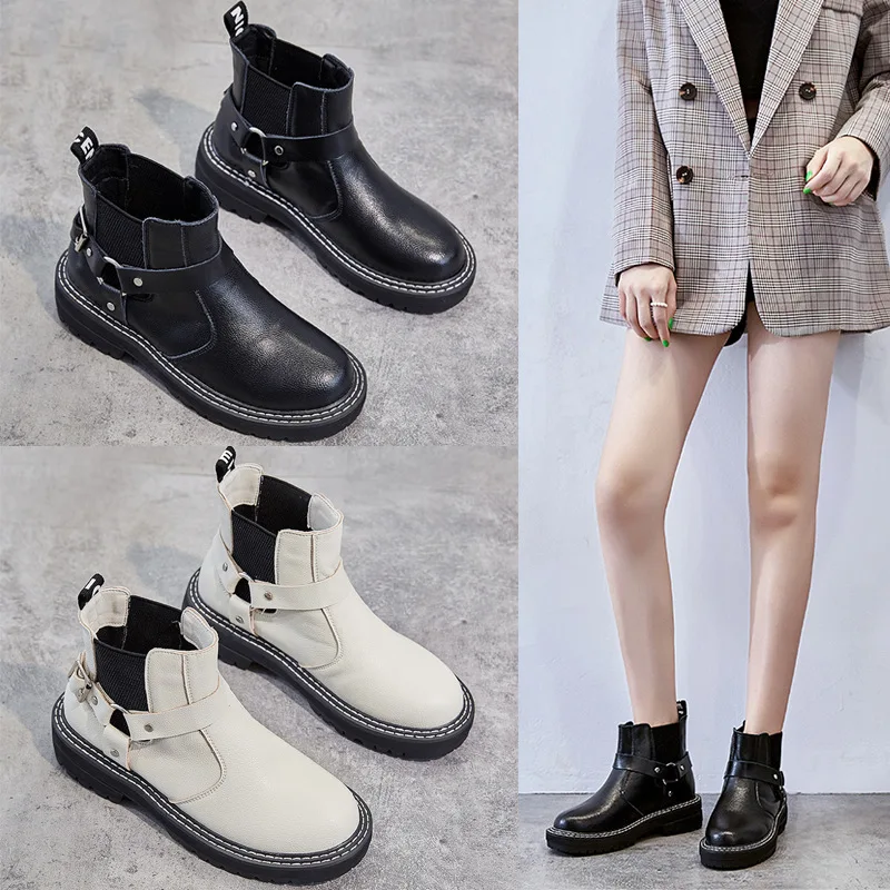 

Женские ботинки на осень 2019, женские ботинки Martin, модная брендовая женская обувь из натуральной кожи, Черные ботильоны с перекрестной шнуро...