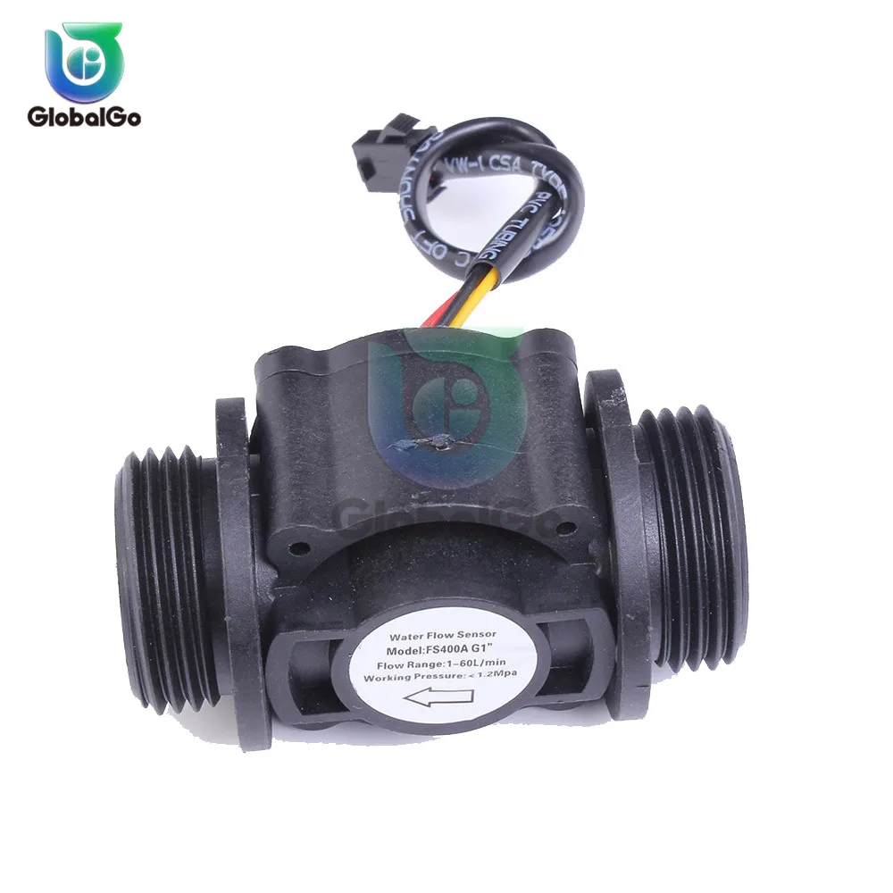 DN25 DC 5-24V датчик уровня воды и жидкости контроллер переключателя 1-60 л/мин расхода |