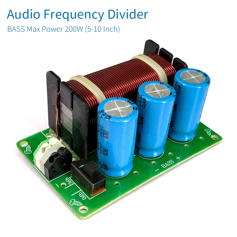 UNISIAN аудио Частотный разделитель 1 Way динамик делитель 200 Вт бас способ кроссовер