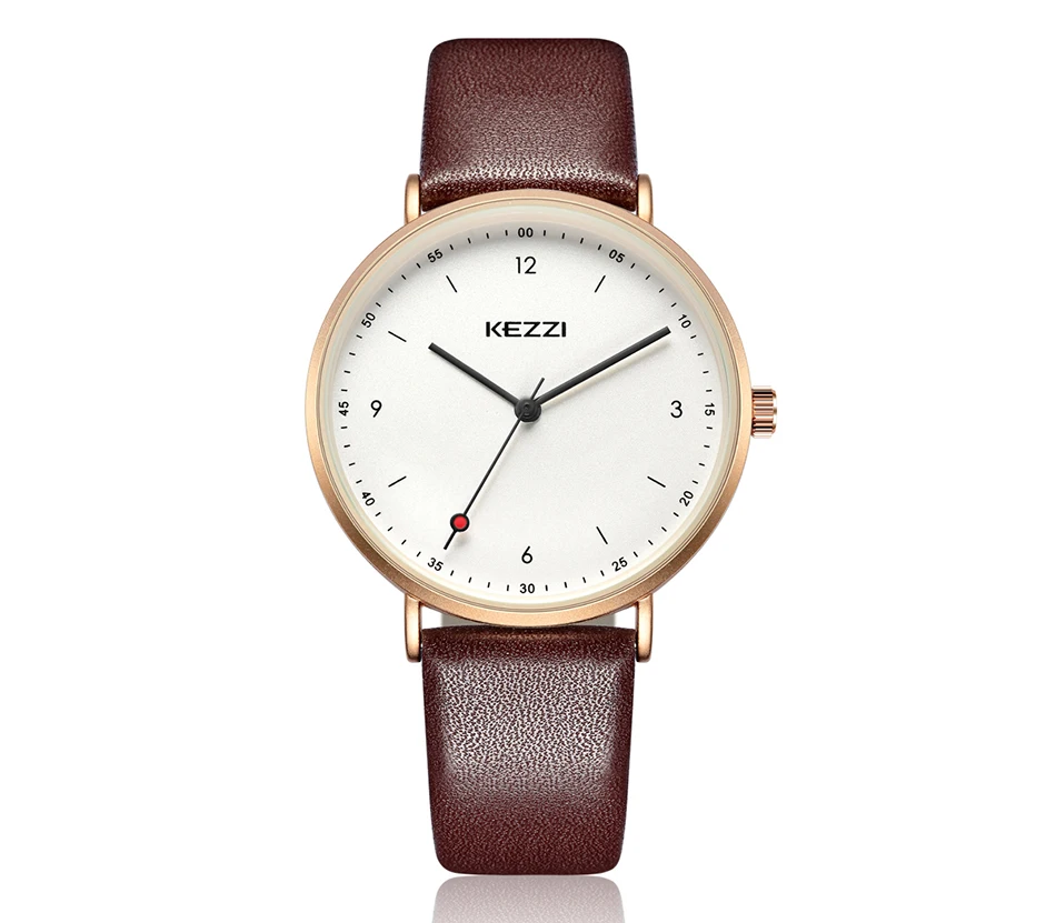 KEZZI Новые мужские и женские кварцевые часы для пары, модные деловые часы, мужские часы, женские часы, подарки