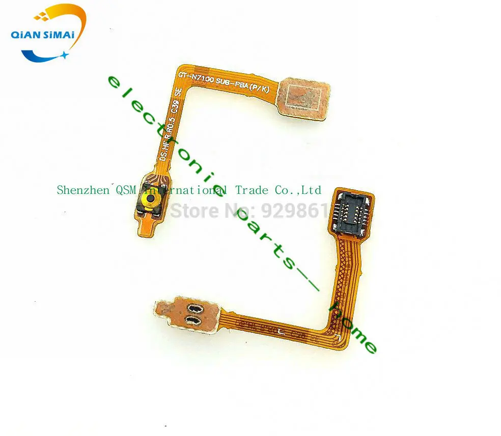 1 шт. оригинальная кнопка включения/выключения питания гибкий кабель для телефона Samsung Galaxy Note 2 N7100 N7102 N7105 N719 N7108