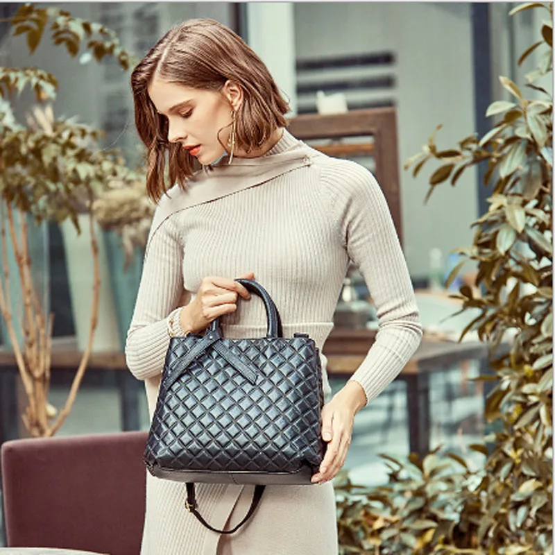 

Женская сумка-Кроссбоди из телячьей кожи, ручной чемоданчик на плечо