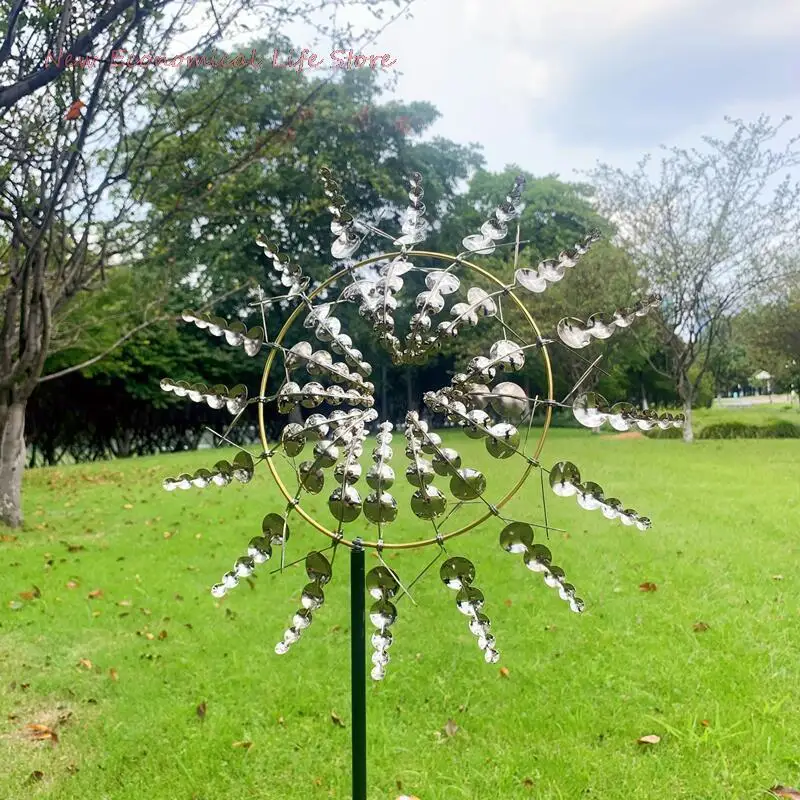 

Лидер продаж, уникальная Волшебная металлическая ветряная мельница, уличные ветряные Спиннеры, Catchers, садовое украшение