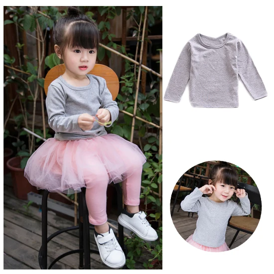 Детская рубашка с длинным рукавом топы Осенняя детская одежда хлопковая милые