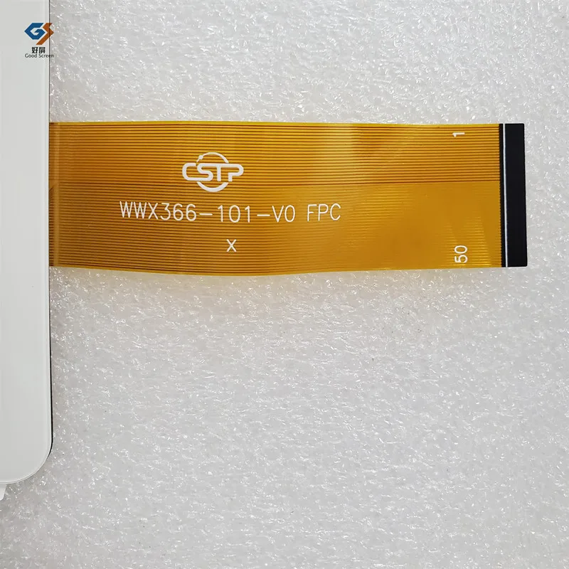 Новый стеклянный белый P/N WWX366-101-V0 FPC планшетный ПК емкостный сенсорный экран