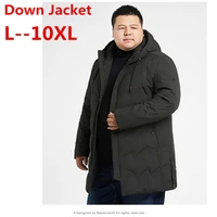 6xl plus 10xl 9xl 8xl russian winter men brand clothing top quality long warm thick 90 white duck down jacket male