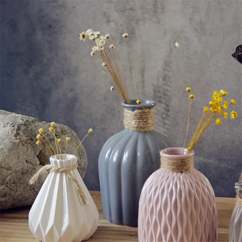 Керамическая ваза цветочные горшки домашний Декор Складные бумажная упаковка