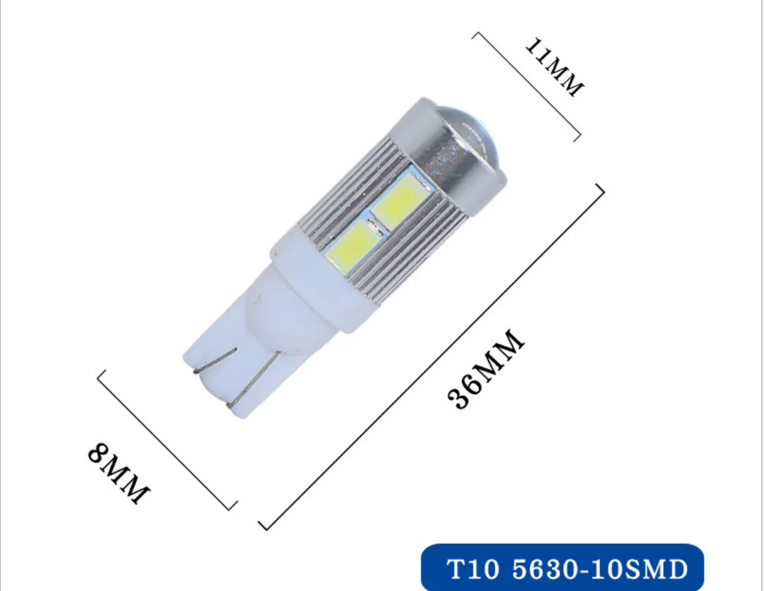 Производитель T10 Автомобильная светодиодный ная лампа 5630 10smd светодиодная
