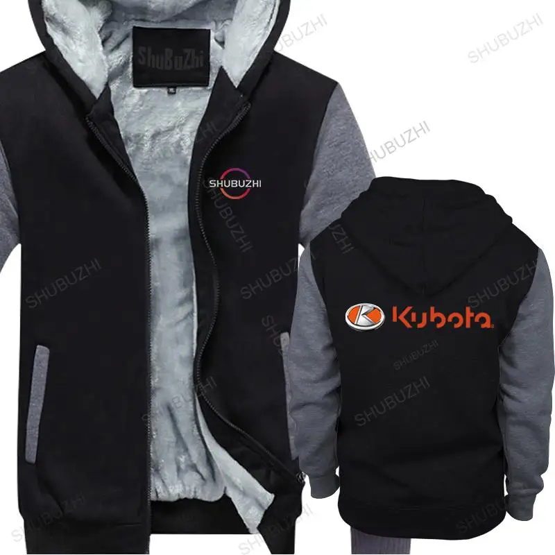 

Kubota 2 New Hot Sale Black Men thick hoodie Cotton Printed Hipster fleece jacket hooded new arrived letter print sweatshirt