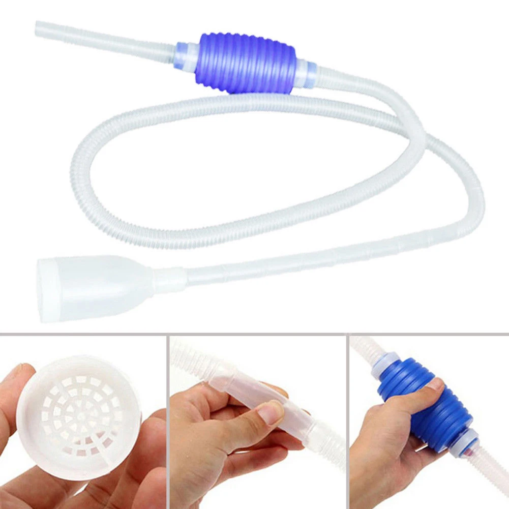 Аквариумный вакуумный очиститель воды гравий аквариумный Ручной Сифон насос