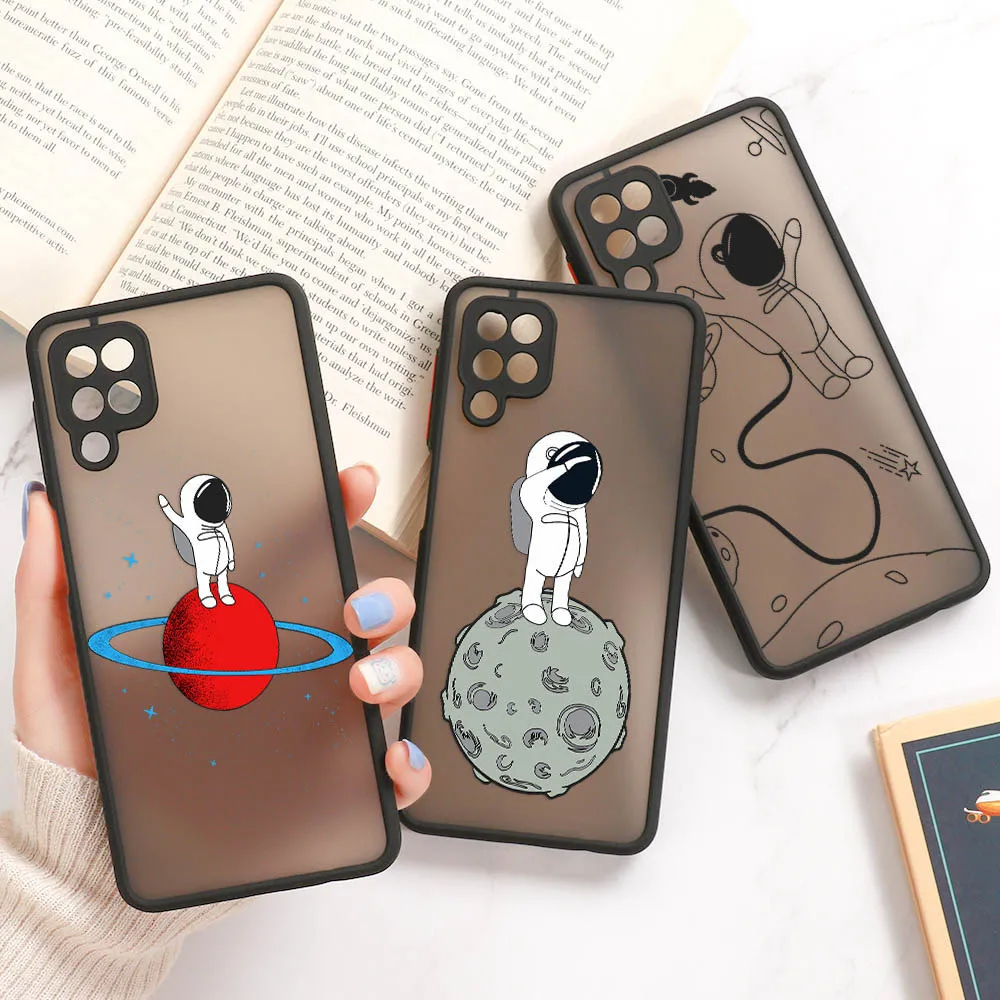 

Case For Samsung A52s Cases Covers Samsung A32 A51 A71 A72 A21S A31 A50 A70 A42 A30 A20s A11 A10s M31 M11 Matte Astronaut Funda