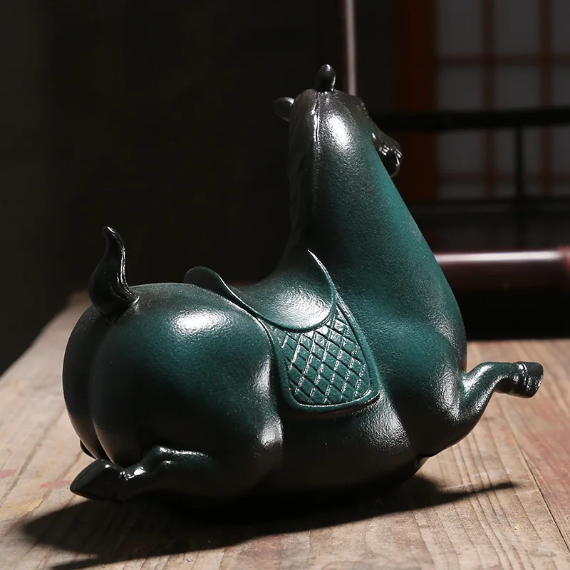 Тан Лошадь керамика украшения дома Керамика пони фарфоровая статуя скульптура