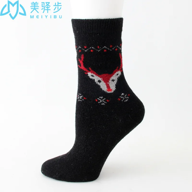 12 Pairs Per Set Socks Winter Thickened Wool Socks Animal Elk Female Wool Socks Wholesale