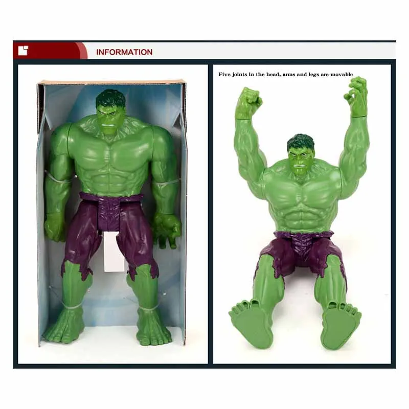 30 см Marvel Мстители эндгейм танос Человек-паук Халк Железный человек Капитан Америка Тор Росомаха фигурка героя игрушки куклы для детей