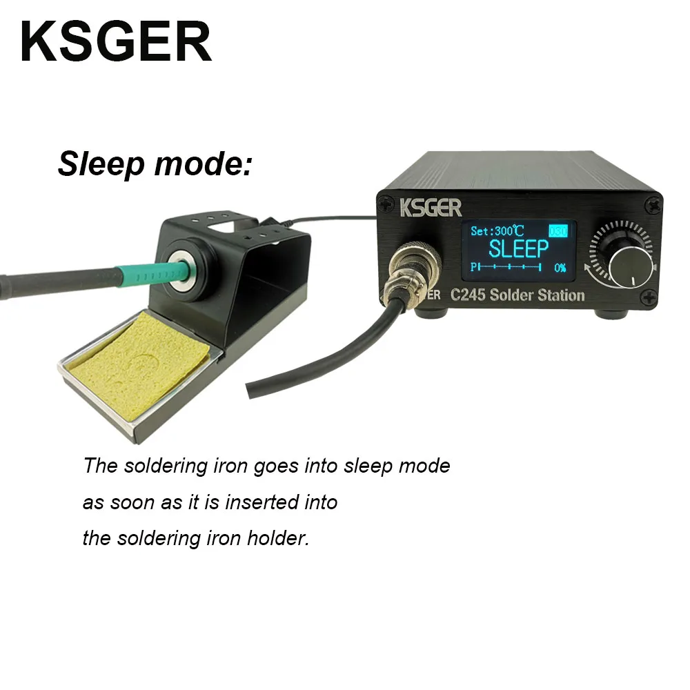 KSGER CNB OLED паяльная станция C245 умный контроллер 1 3 дюйма автоматический спящий