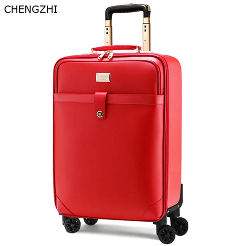 CHENGZHI новый ретро женский свадебный чемодан на колесиках 16 дюймов 20 24 дюйма из