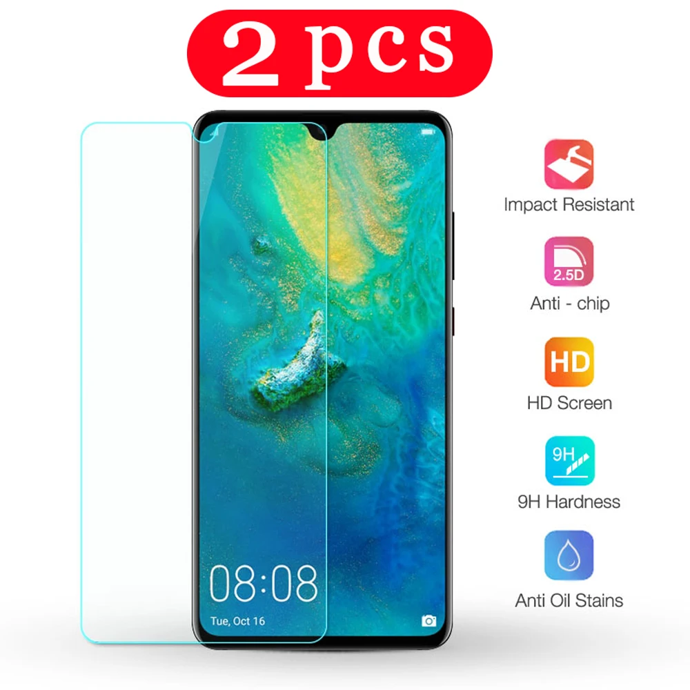 

Защитное стекло для huawei mate 10, 20 pro, 30 lite, mate 20x, 2 шт.