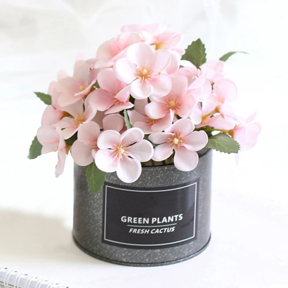 Новинка 1 шт. искусственный цветочный горшок для Бегония в горшке железный бонсай