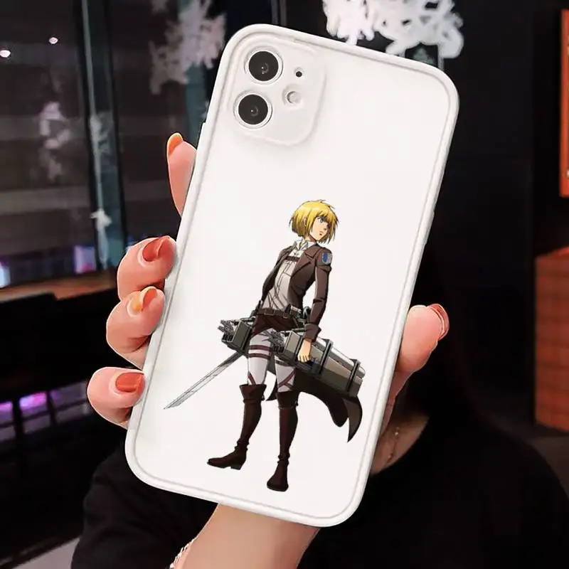 

Attack on Titan Armin Arlert Phone Cases matte transparent For iphone 7 8 11 12 plus mini x xs xr pro max cover