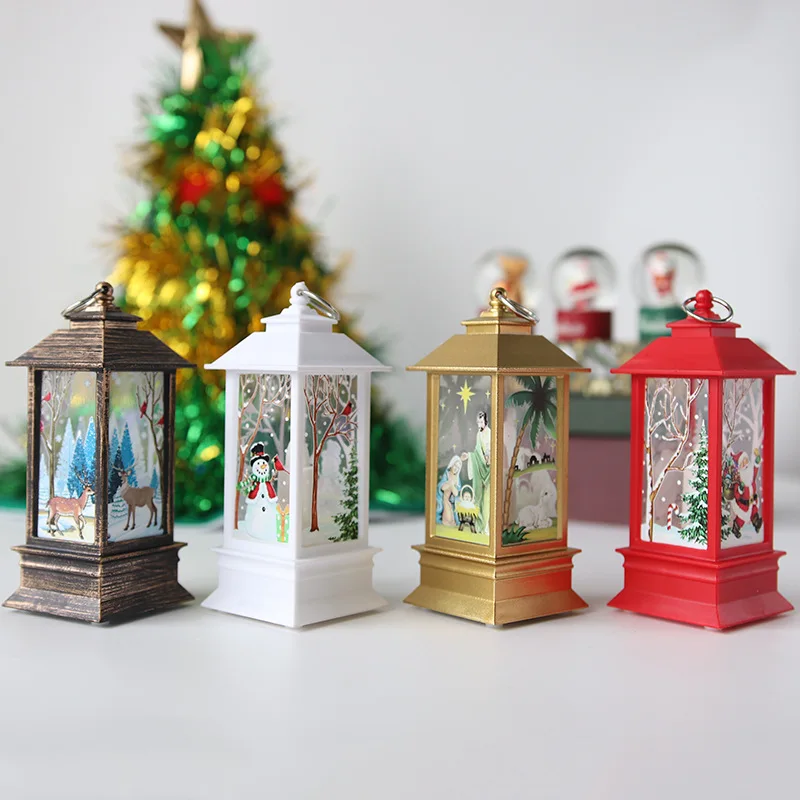 

Portable Christmas Lantern Creative Xmas Theme Party Props Decoration for Home Garden Courtyard HB88
