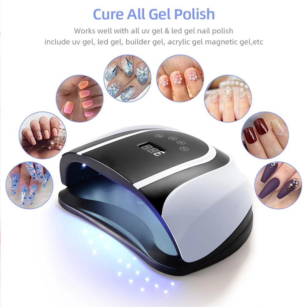 

Pro UV Lamp LED Nail Lamp High Power For Nails All Gel Polish Nail Dryer Auto Sensor Sun Led Light Nail Art Manicure Tools