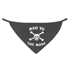 Бандана BAD TO THE BONE с черепом, регулируемый шейный платок для собаки, милый шейный платок для щенка, собаки, кошки, нагрудники для домашних животных