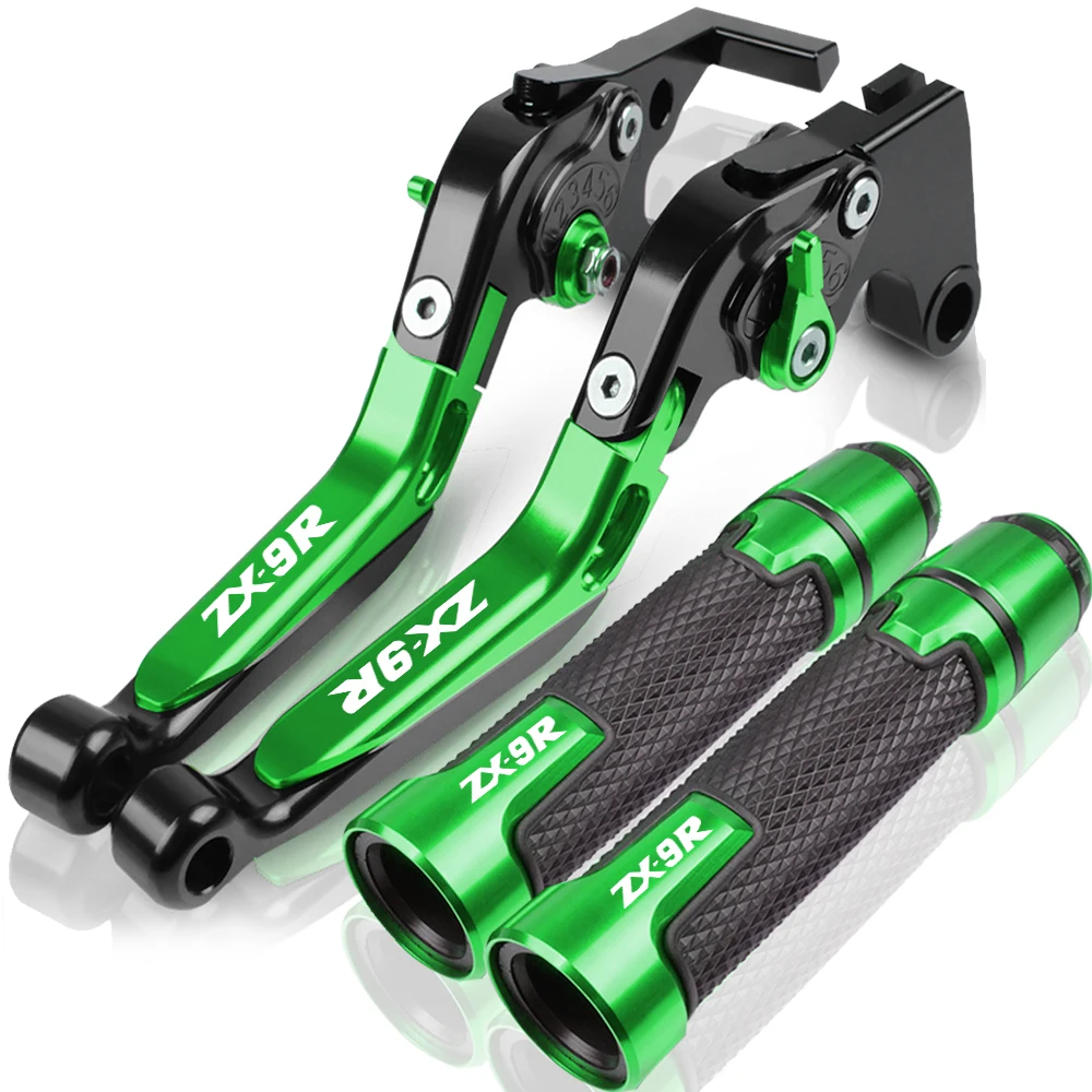 

Adjustable Brake Clutch Lever Handle Grips Ends For KAWASAKI ZX9R ZX 9R ZX-9R 1998-1999 Clutch Lever CNC Aluminum Motorcycle