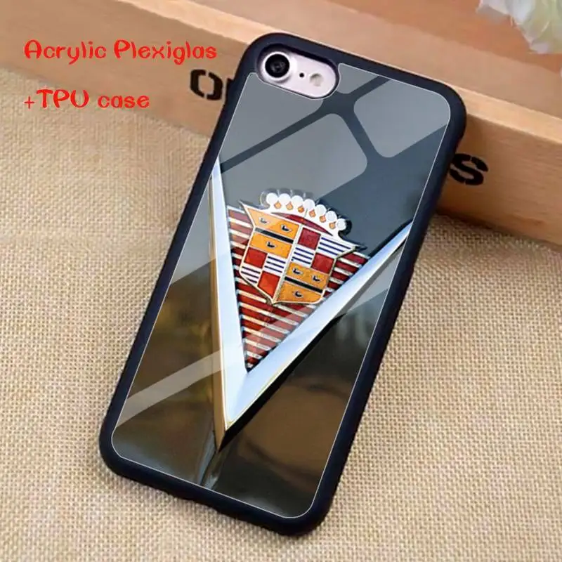 

Luxury car Cadillac Phone Case For iphone 11 Pro Max X XR XS SE 2020 6S 7 8 Plus Acrylic Plexiglass TPU phone case