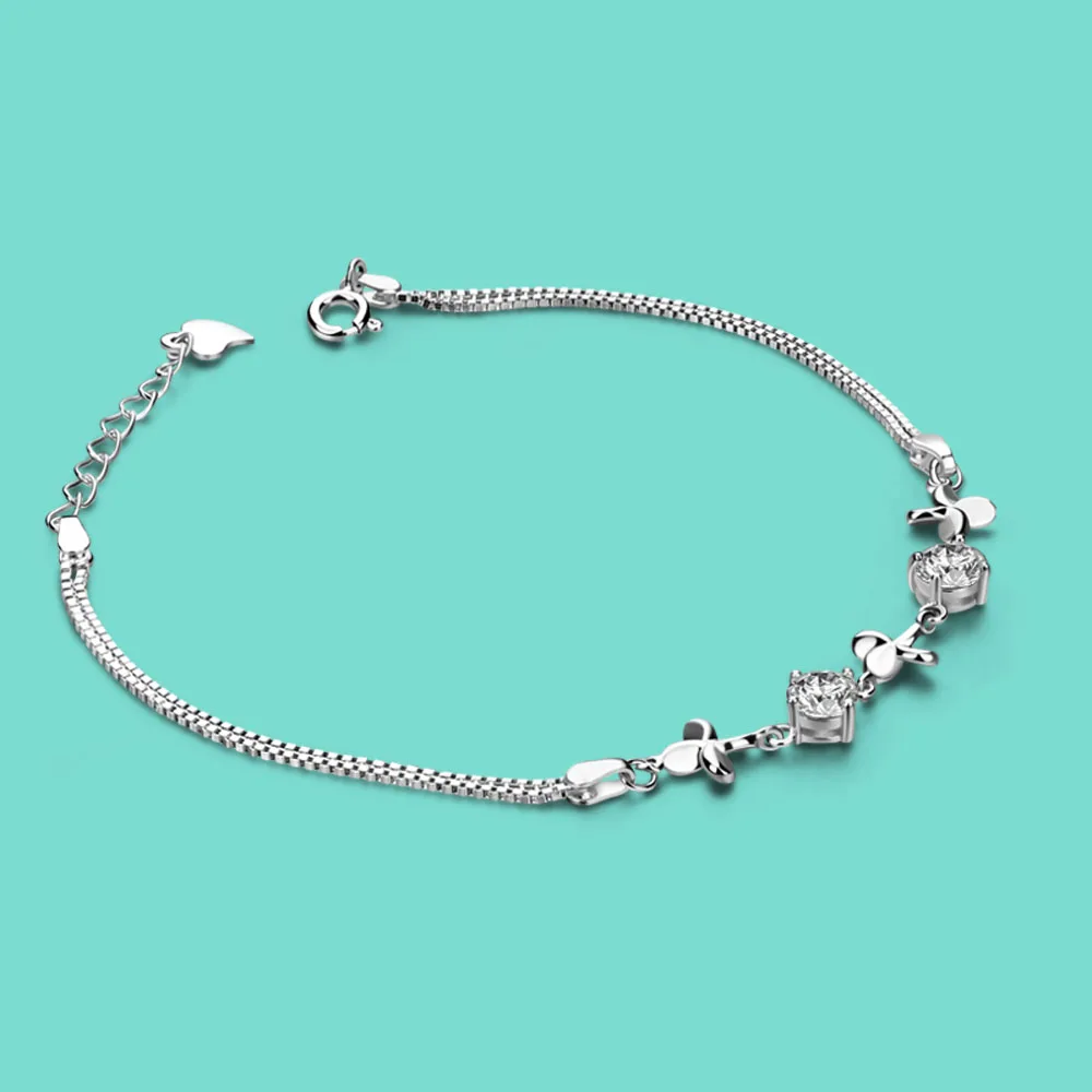 Новинка Лидер продаж Женские стильные ювелирные изделия из серебра 100% 925