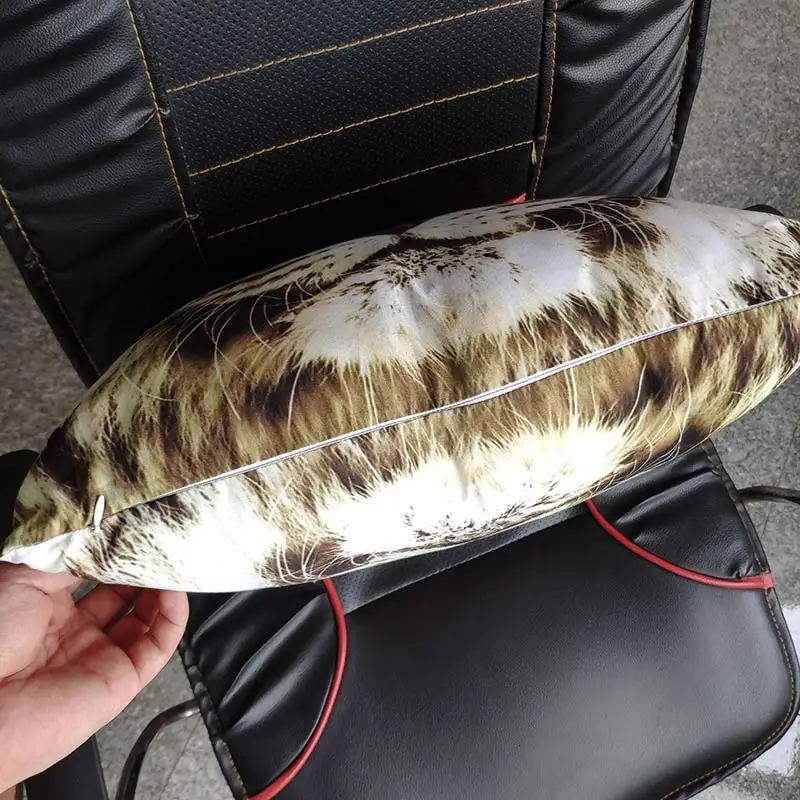 

Lion Tiger Wolf 3D Printed Polyester Cushion