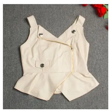 Бесплатная доставка новый стиль женский кожаный жилет распродажа модная