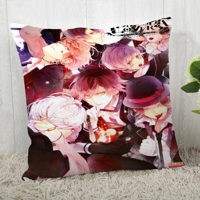 45*45 наволочка Diabolik Lovers печать для Свадебная Подушка Обложка счастливые праздничные наволочки для подушки - Цвет: Pillowcase  6