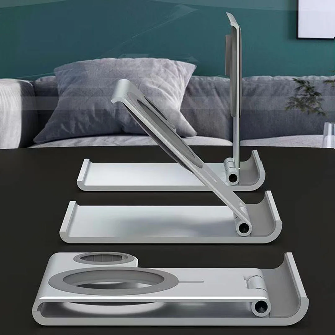 2 in 1 phone holder desktop phone wireless support for magsafe for iwatch alloy quick charging charger accessories phone stand free global shipping