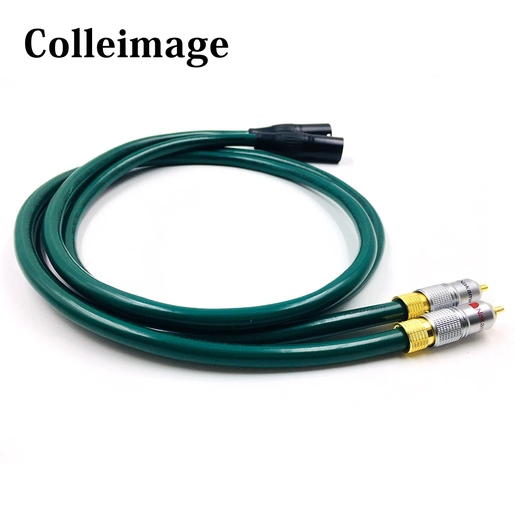 

Colleimage Hifi 2RCA Male to 2XLR Male Audio Cable Hi-end FA-220 OCC XLR Male to Dual RCA Male Audio Wire