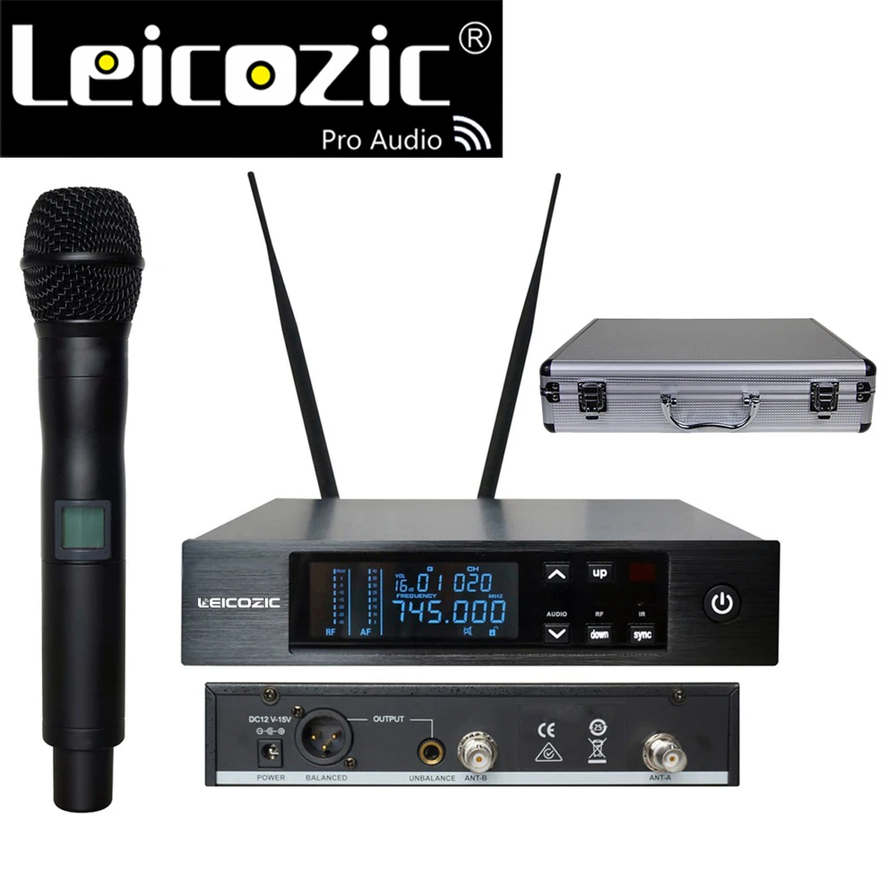 Цифровая микрофонная система УВЧ 740 776 МГц QLDX4 D4|true diversity wireless microphone|wireless microphonewireless