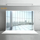 Фон для студийной фотосъемки LEVOO с изображением офисных французских окон городских зданий