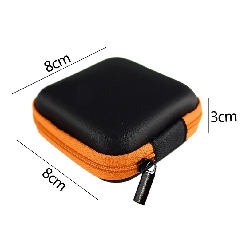 

Zipper Travel Storage Bag Key Bag Headphone Storage Bag Square Headphone Bag Outdoor Carry Portable Wholesale