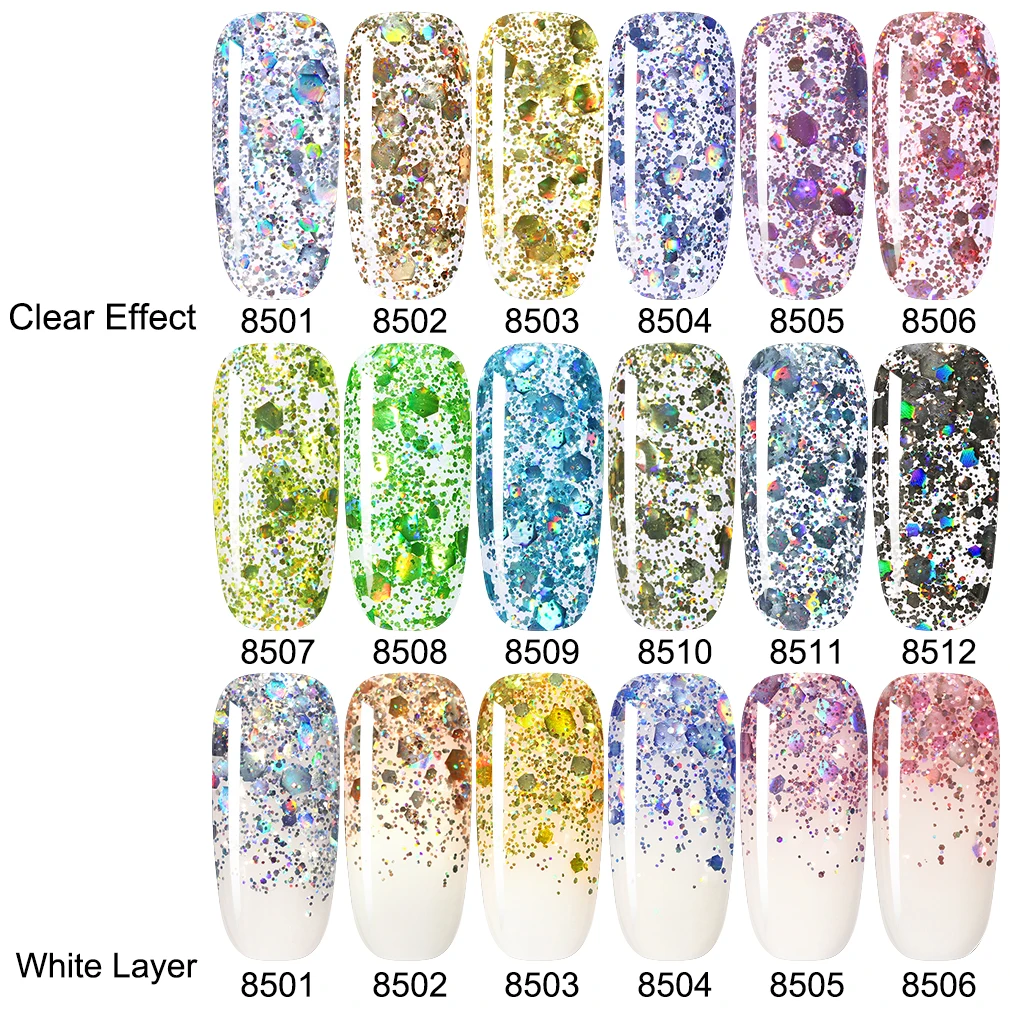 HNM 8 мл блеск для дождливой погоды блестящая УФ гель ногтей Длительное Действие