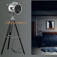 Nordic Industrial Loft Retro Vintage Led Floor Lamp Creative Industrial Tripod Searchlight for Living Room Decor Home Luminaire