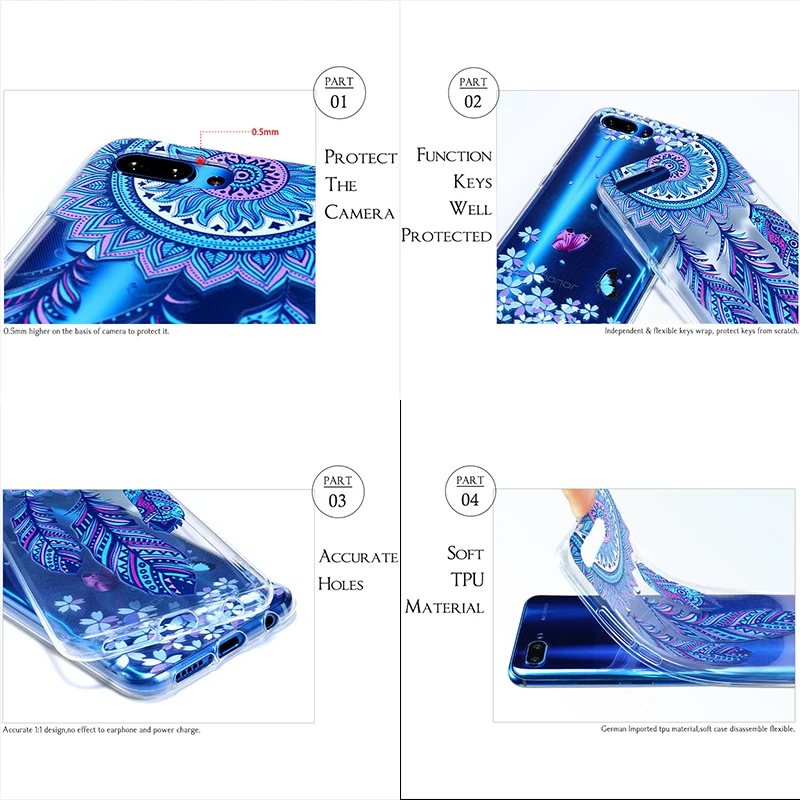 

3D DIY Painted Case For Huawei P40 Pro Plus Case Silicon Transparent Protective Bumper Huawei P30 P20 Lite Mate 20 30 Pro Covers