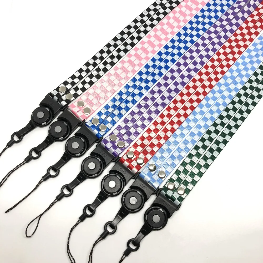 2019 новые модные клетчатые ремешки для телефона ключей ID карта спортивный