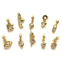 5pcs small size charm pendants for women jewelry bracelet necklace making heart star eye foot butterfly moon accessory wholesale