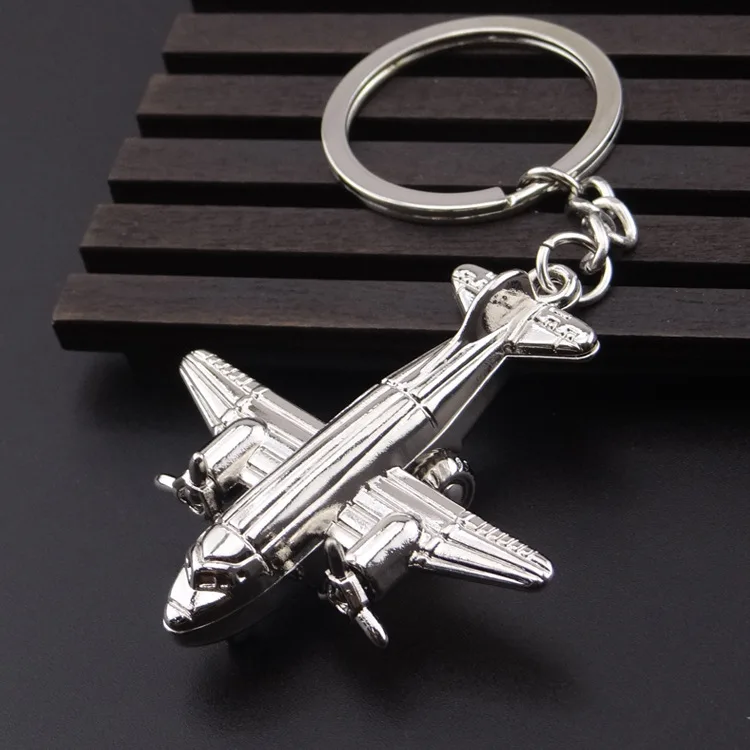 

Freeshipping Propeller Airplane Plane Keychains For Car Key & Bag Keyring Air Plane Model Fighter Aircraft Traveller Small Gift