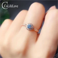 colifelove fashion 925 silver topaz ring for daily wear 4mm vvs grade natural topaz silver ring silver topaz jewelry