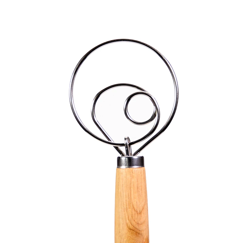 Датский венчик для теста из нержавеющей стали приготовления хлеба кухонный