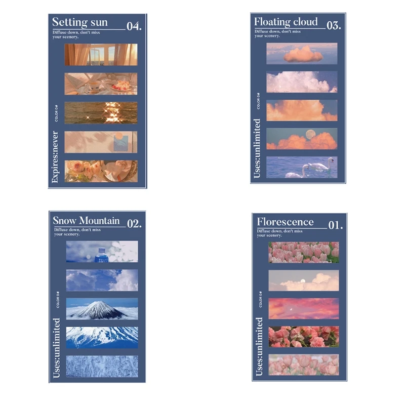 

A0KB DIY декоративные Стикеры, стикеры для скрапбукинга s 100 шт., набор цветочных стикеров для заметок