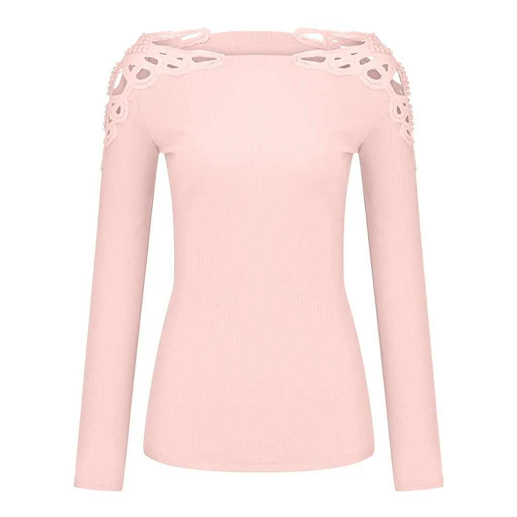 Модная блестящая блузка с вырезами и бисером повседневные зимние женские