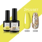 Гель-лак для ногтей ROSALIND 2 шт.компл. для маникюра УФ-гель для дизайна ногтей требуется база верхнее покрытие лак Полупостоянный лак для ногтей 15 мл, наклейки на ногти, гель лак для ногтей, накладные ногти,