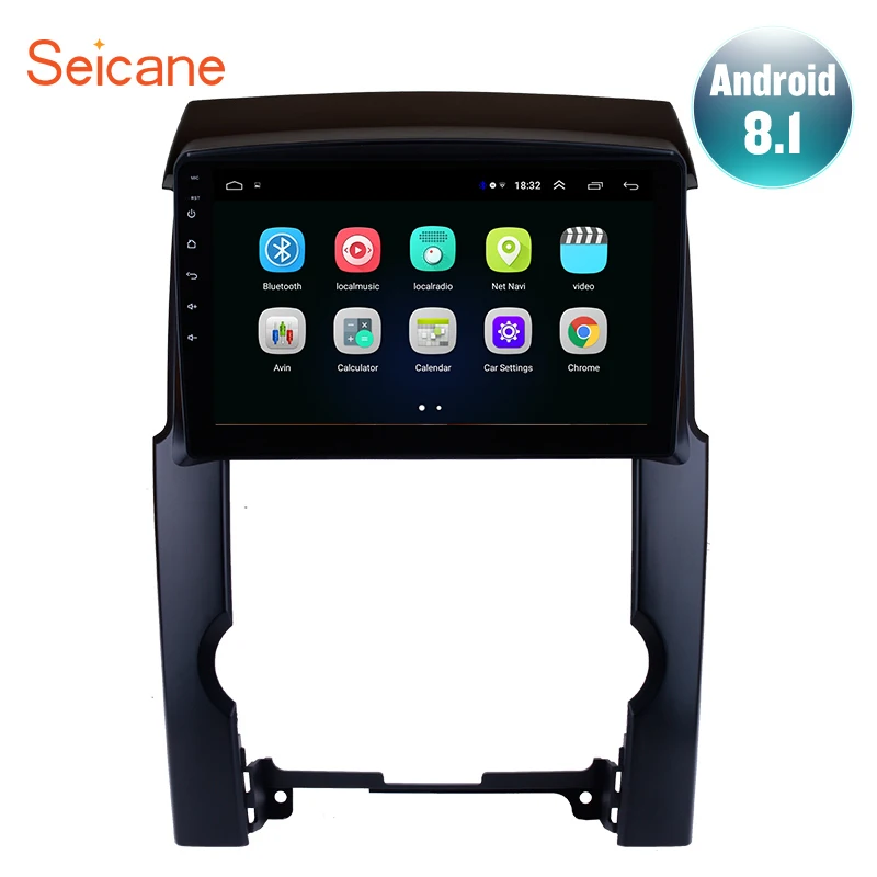 Seicane 2din 2.5D Экран 10," Android 8,1 Quad-core автомобильный радиоприемник с навигацией GPS для 2009 2010 2011 2012 KIA Sorento Поддержка системы контроля давления в шинах