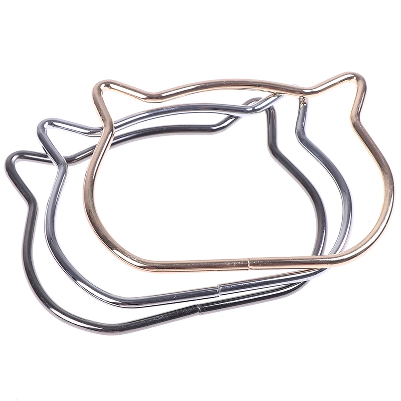 

1PC Cat Head Metal Bag Handle Replacement Diy Shoulder Hardware Craft Accessories